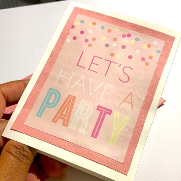 ❗️3x$10❗️🎉 Lets have a party card with envelope🎉 - Picture 2 of 7